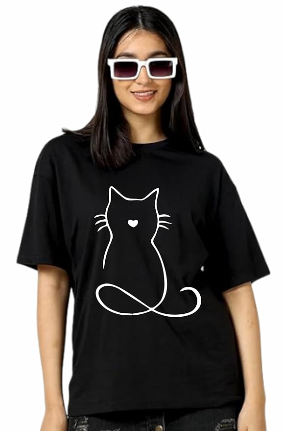 Mickey Outline Graphic Oversized T-Shirt