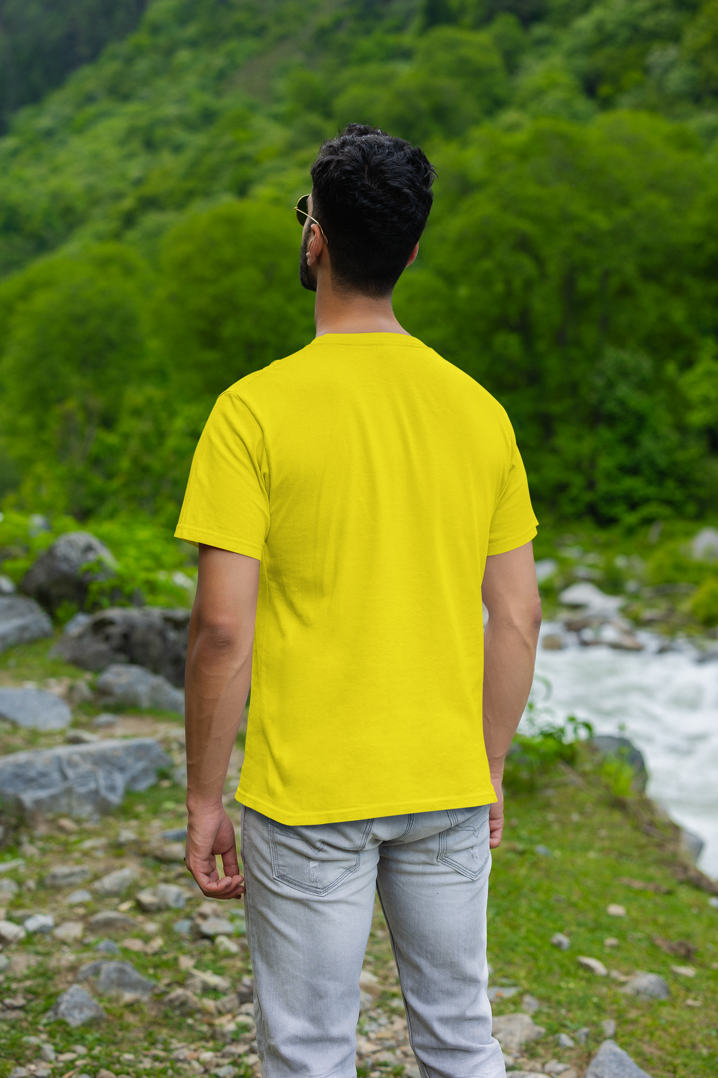 "Skater Skeleton 'OR DIE' Yellow Graphic Printed T-Shirt"