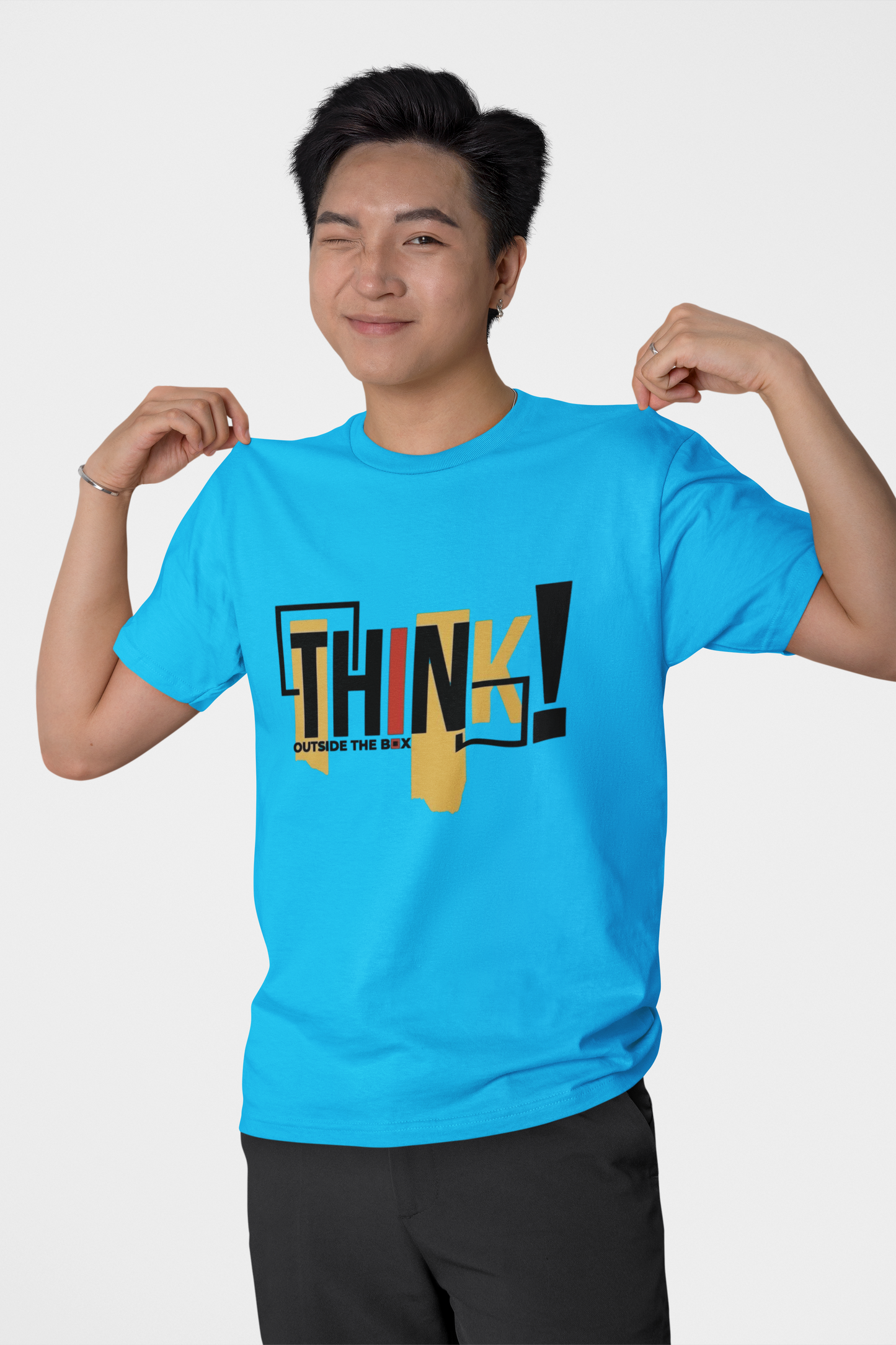 Think Outside the Box Graphic T-Shirt – White