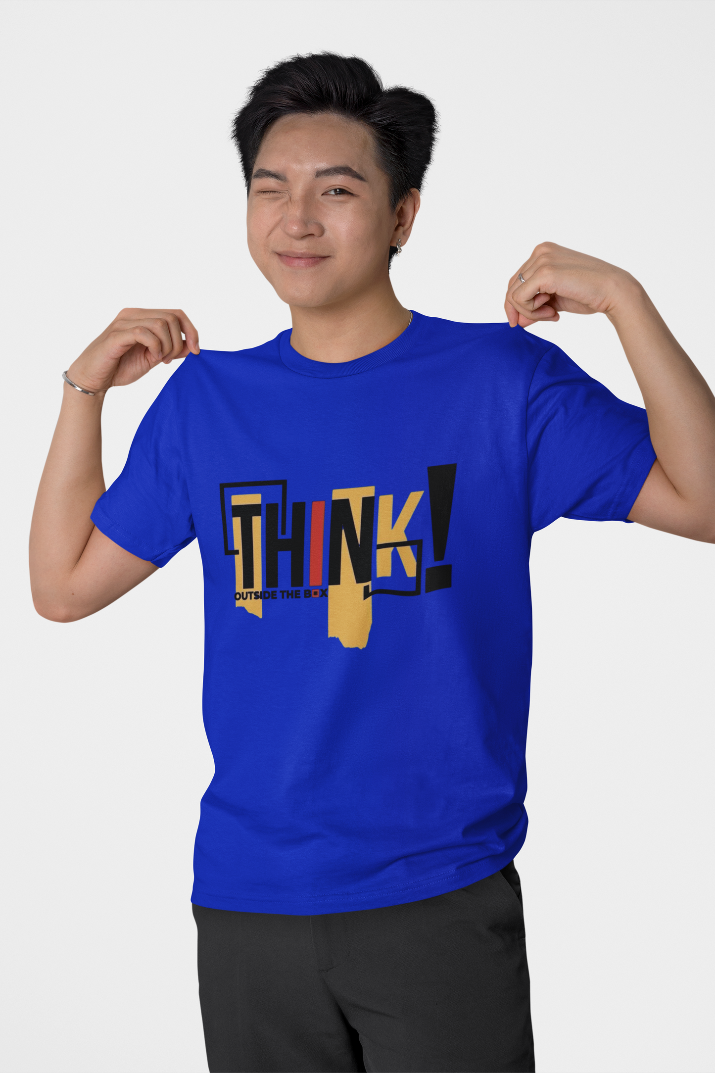 Think Outside the Box Graphic T-Shirt – White