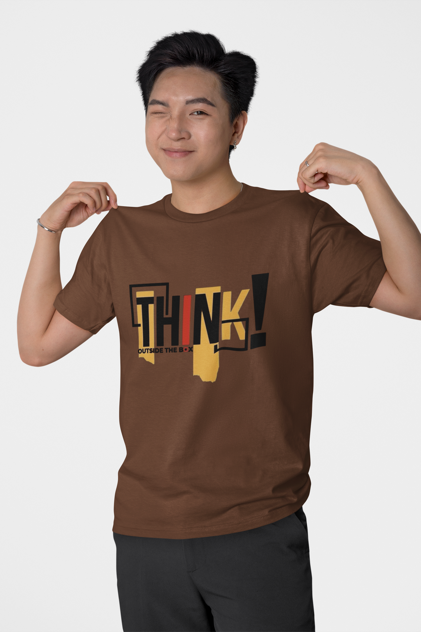 Think Outside the Box Graphic T-Shirt – White