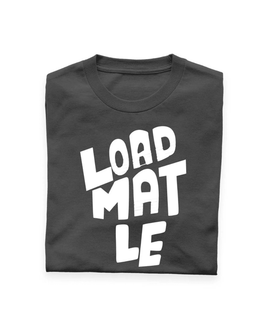 PD CLORI Load Le Mat Graphic Print T-Shirt for Men, Black, Casual Wear