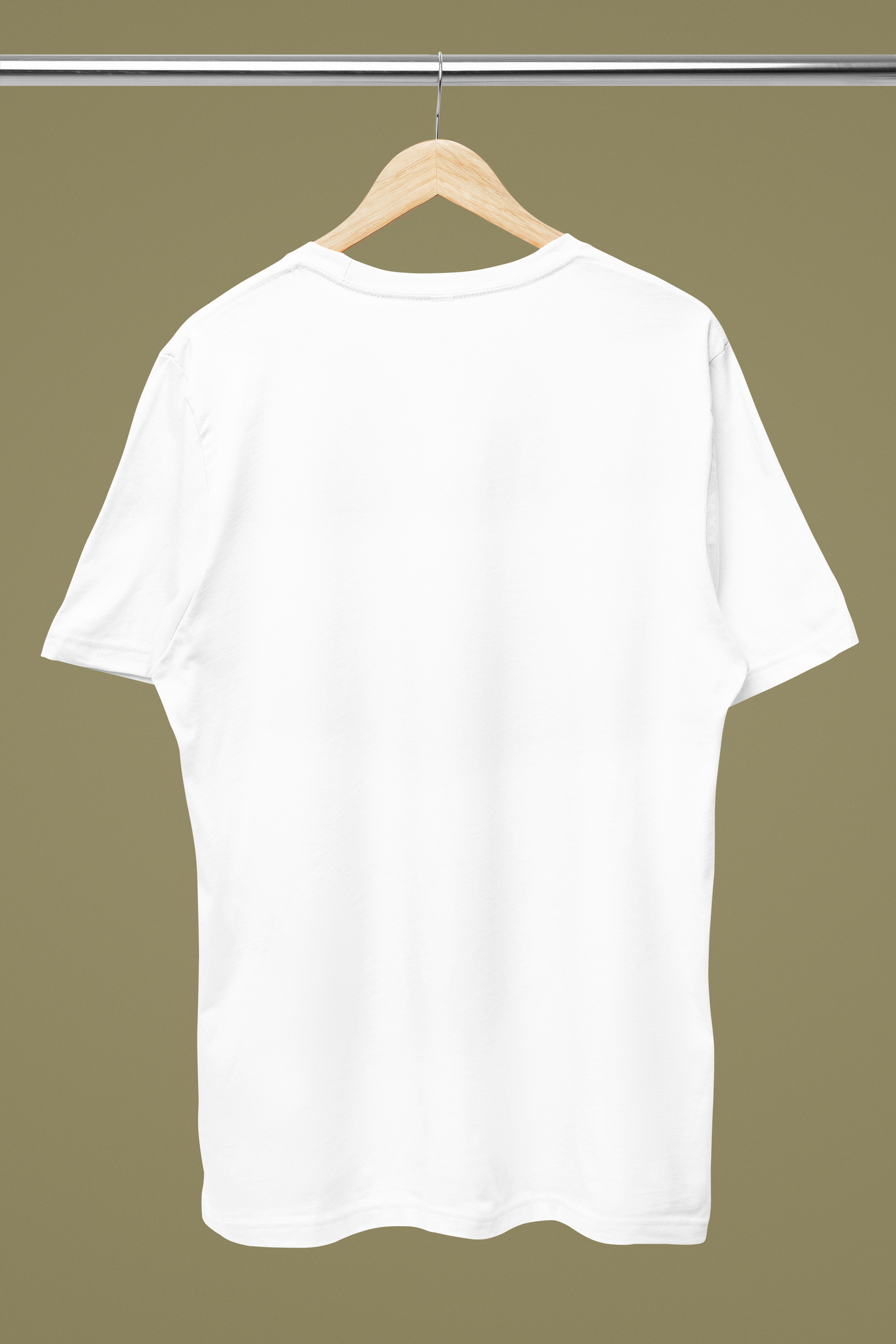 Basic Plain Solid Regular White Women's Cotton T-shirt