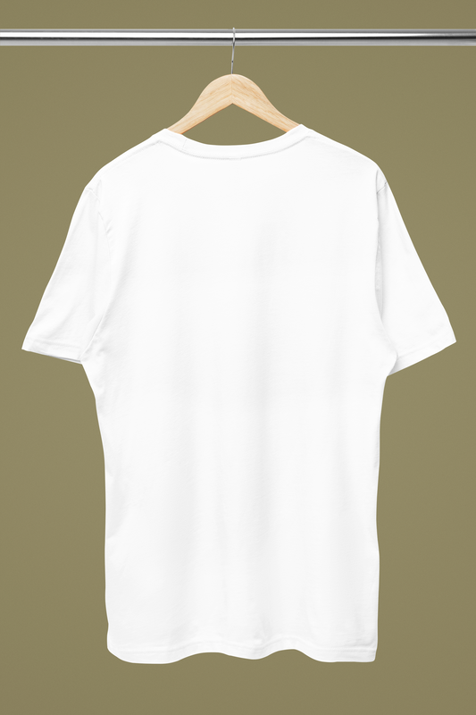 Basic Plain Solid Regular White Women’s Cotton T-Shirt – Classic Casual Wear
