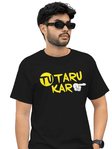 Tu Taru Kar – Graphic Black Attitude T-Shirt