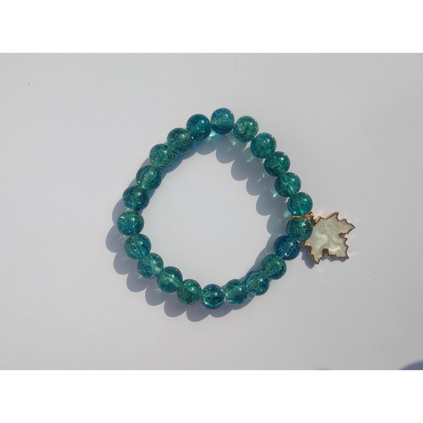 Leaf Sparkling Crystal Bracelet - Clori