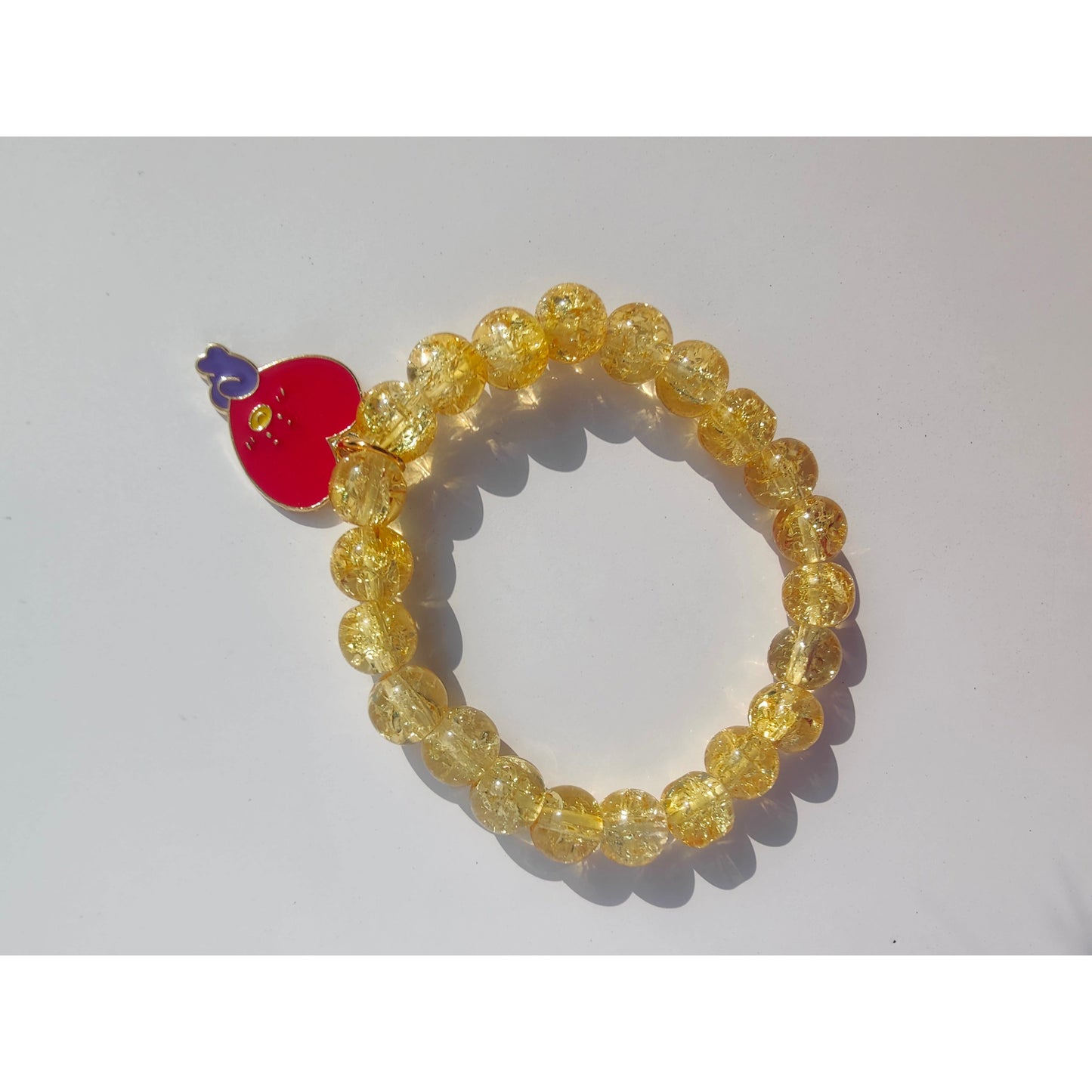 Red Heart Sparkling Crystal Bracelet - Clori