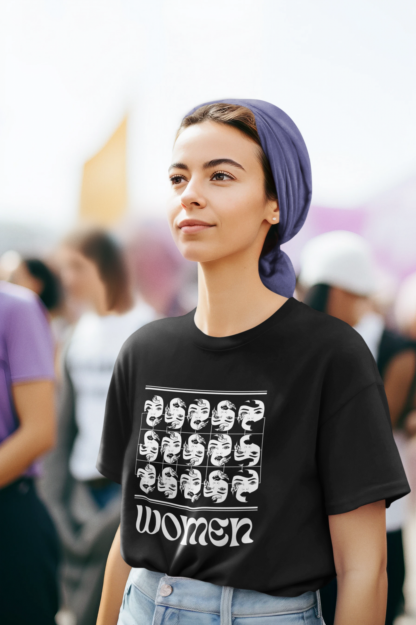 Women's Inspired Cotton Black T-Shirt