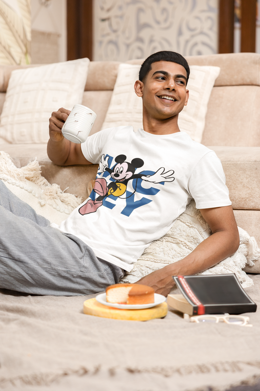 Mickey Mouse Graphic Print Men's T-Shirt