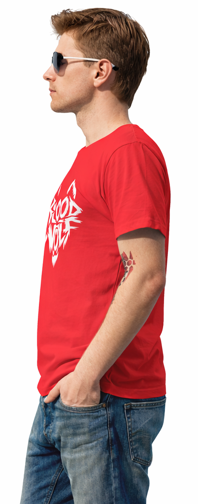 Blood Wolf – Graphic Blue Statement T-Shirt