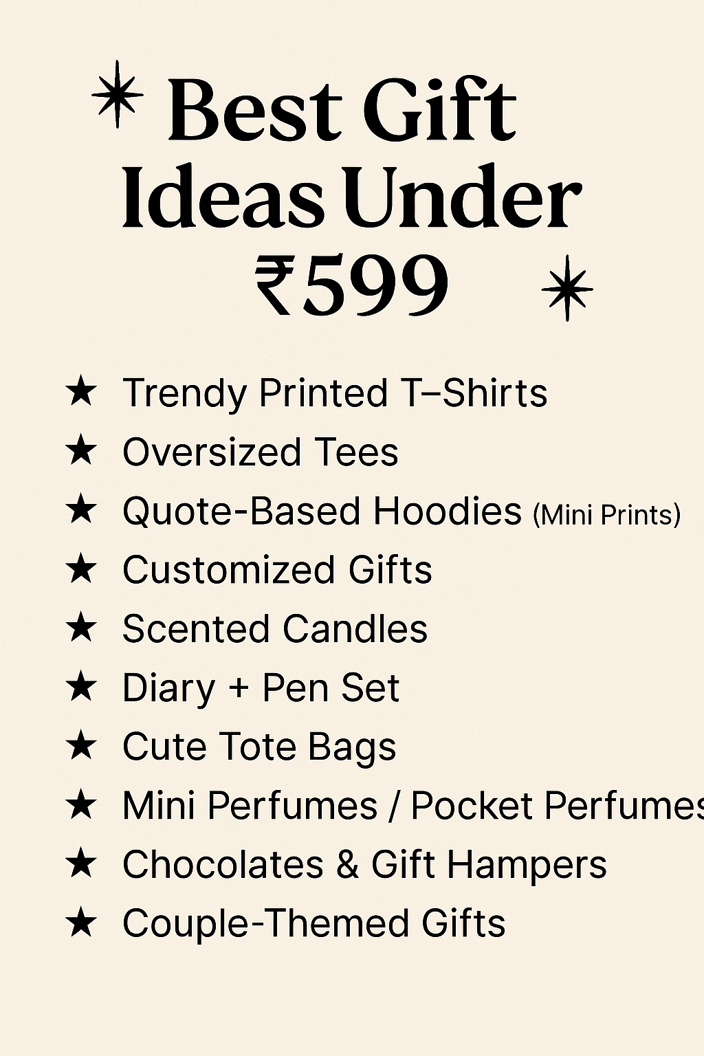 🎁 Best Gift Ideas Under ₹599 – Trendy, Affordable &amp; Perfect for Every Occasion