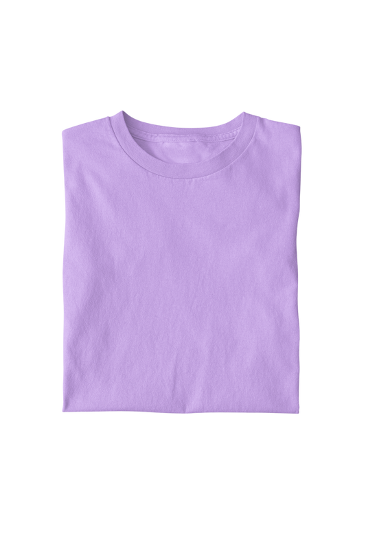 Solid Lavender Regular Men's Cotton T-shirt