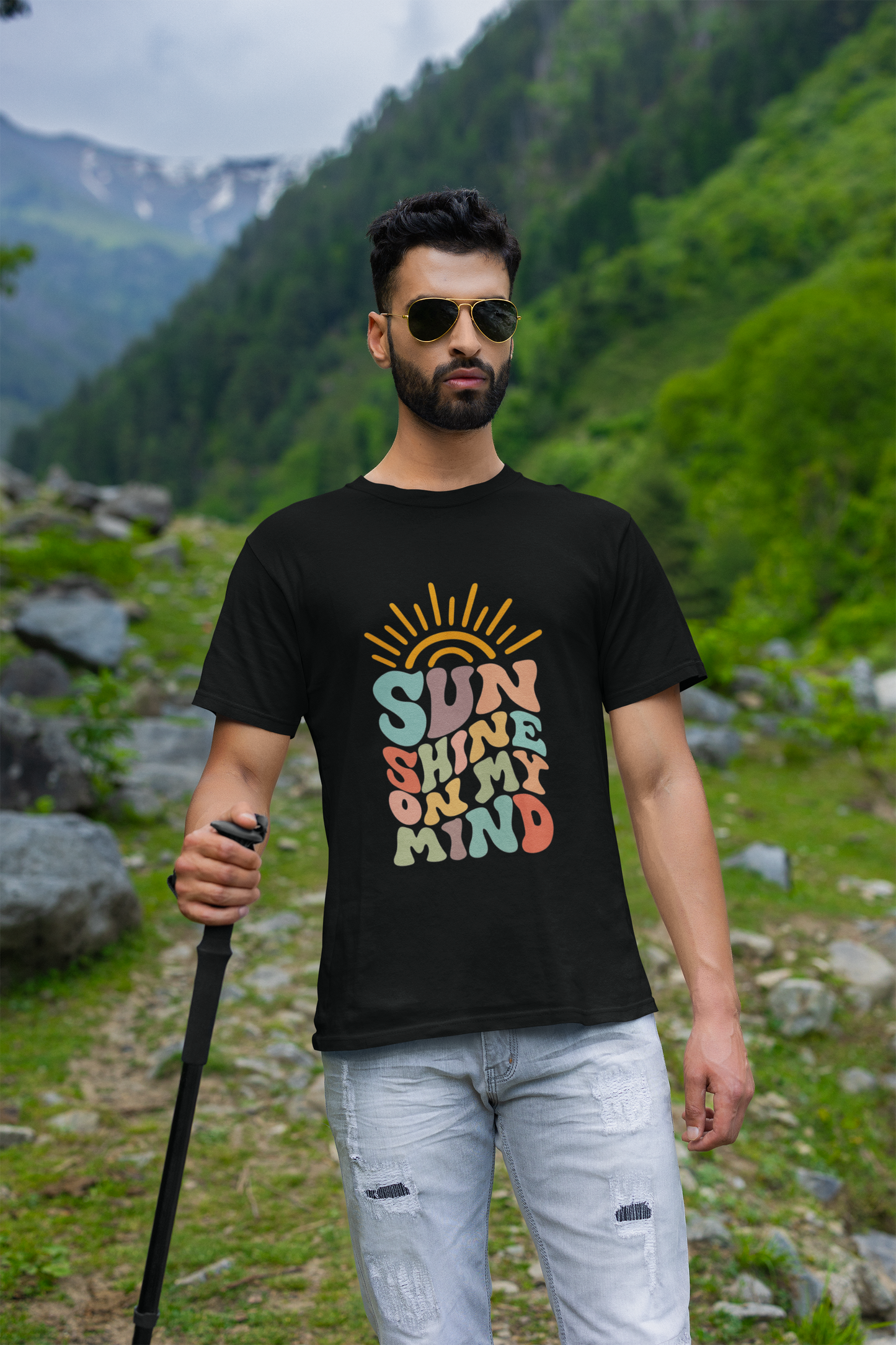 Sun Shine Regular Men's Cotton T-shirt