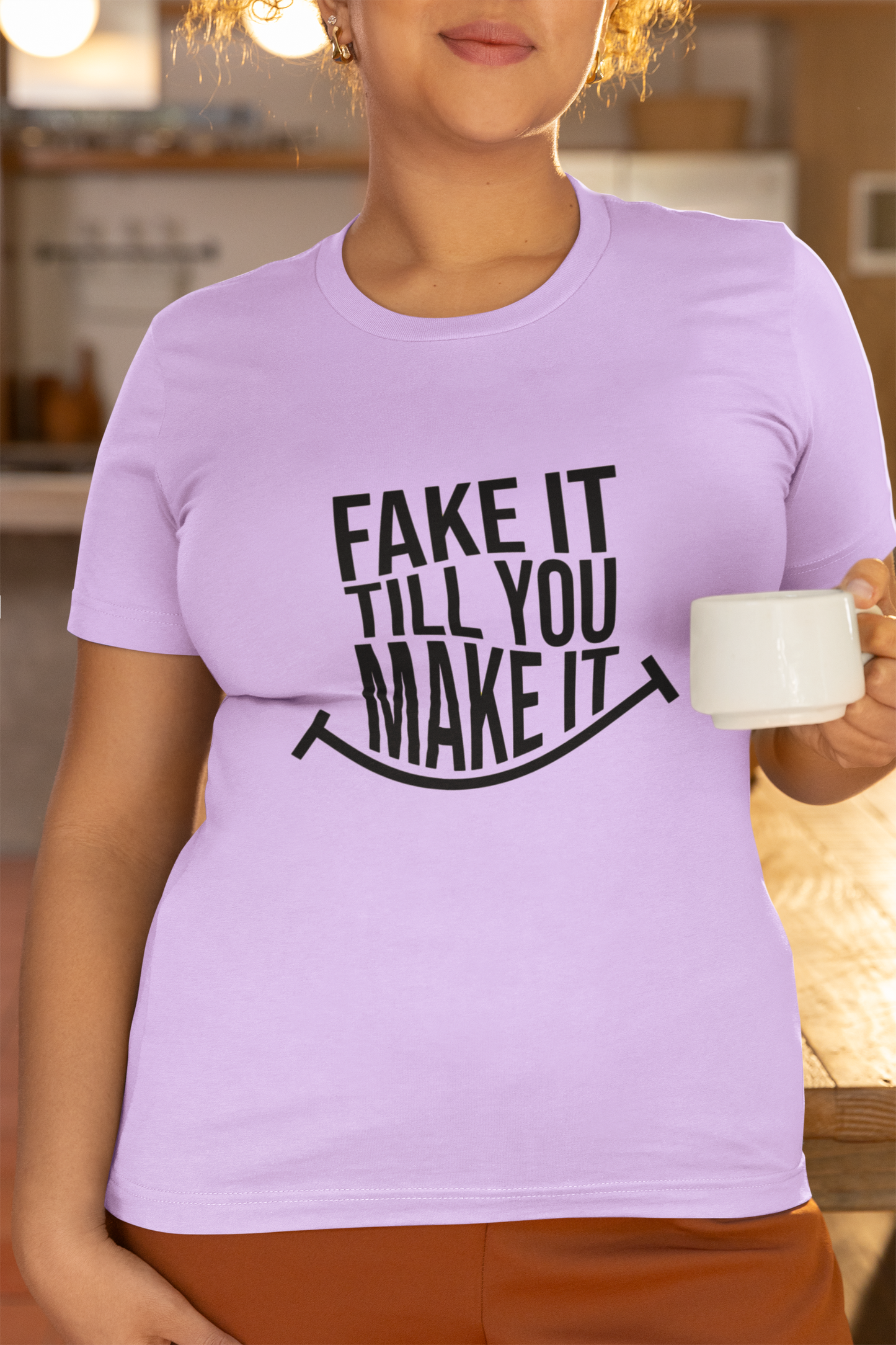 Fake it Make it Women's Regular Cotton T-Shirt