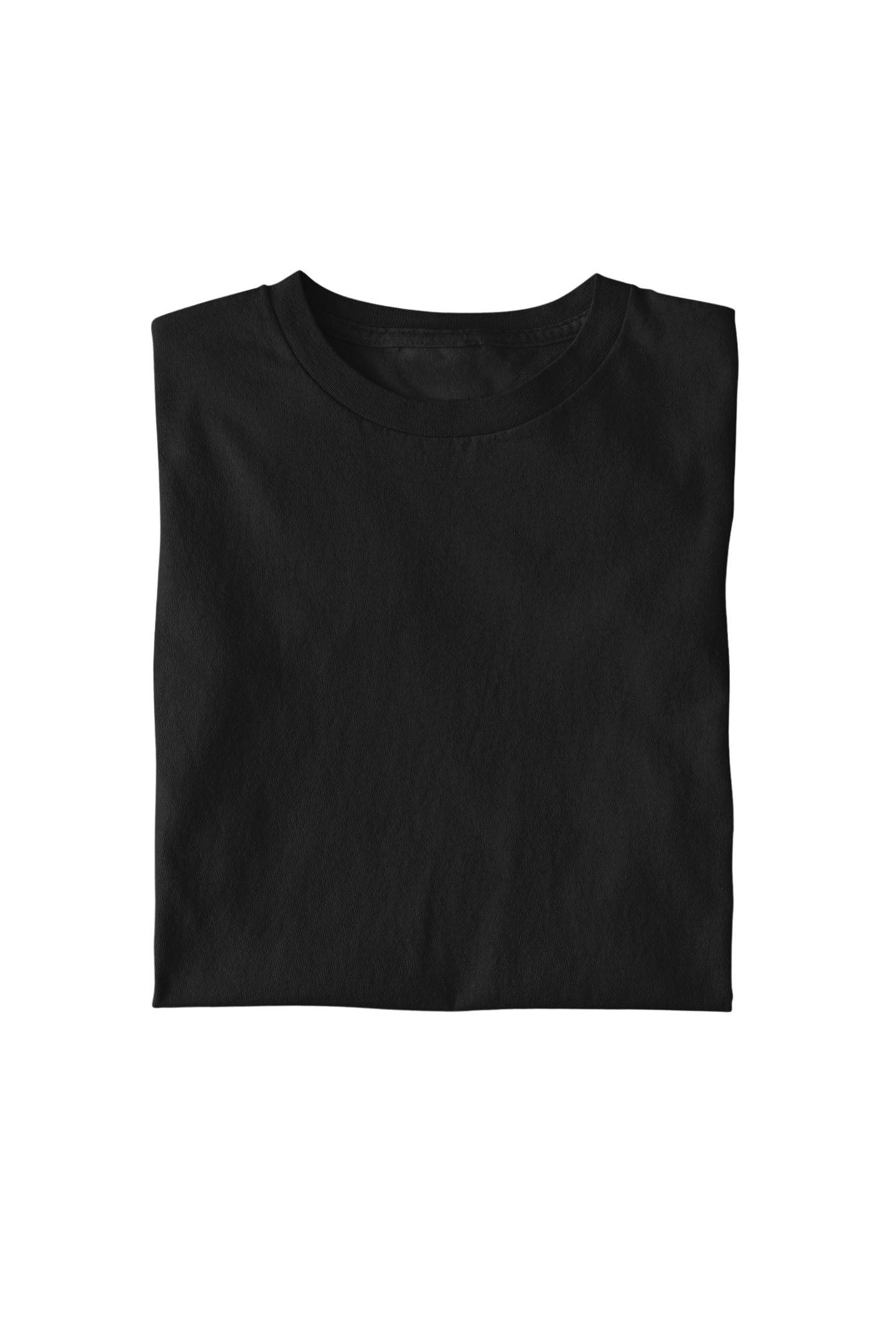 Solid Black Regular Men's Cotton T-shirt