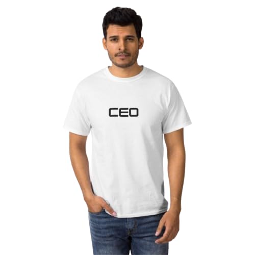 CEO Graphic Print Men’s White T-Shirt