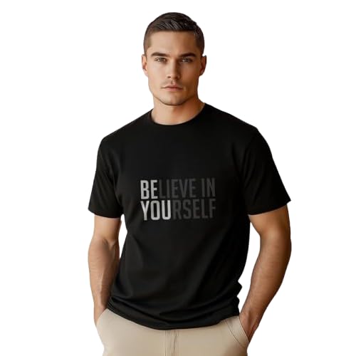 Believe in Yourself Graphic Print Men’s T-Shirt