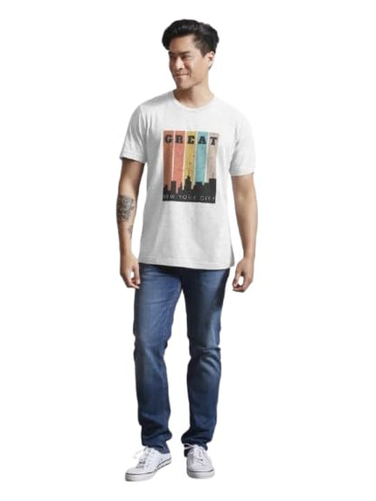 Great Graphic Print Men’s T-Shirt – Cool & Confident Style