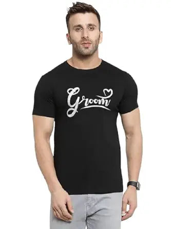 Groom Graphic Print Men’s T-Shirt – Stylish & Fun