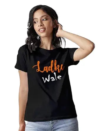 Ladki Wale Graphic Women’s T-Shirt – Fun & Festive