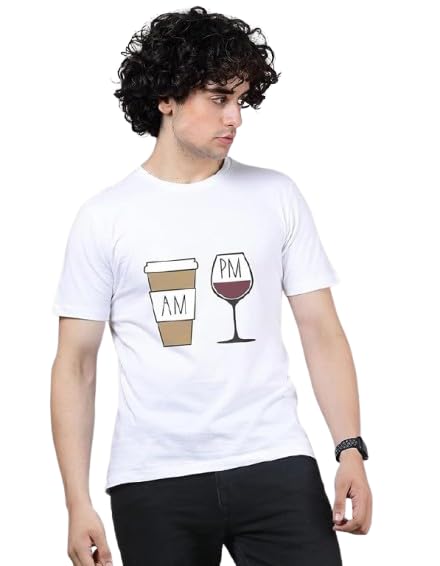 AM PM Graphic Print Men’s T-Shirt – Stylish & Comfortable