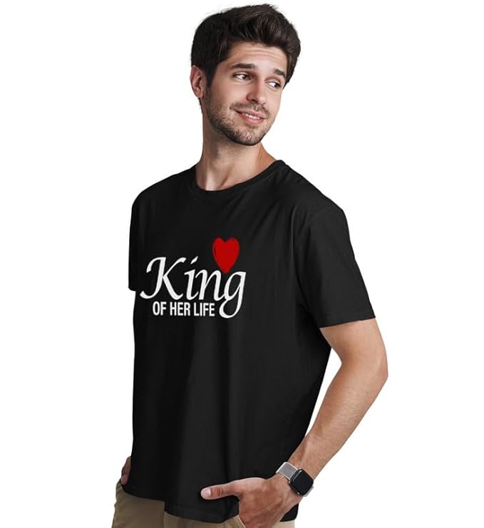 King & Queen Matching Couple T-Shirts – Romantic His & Hers Love Tees