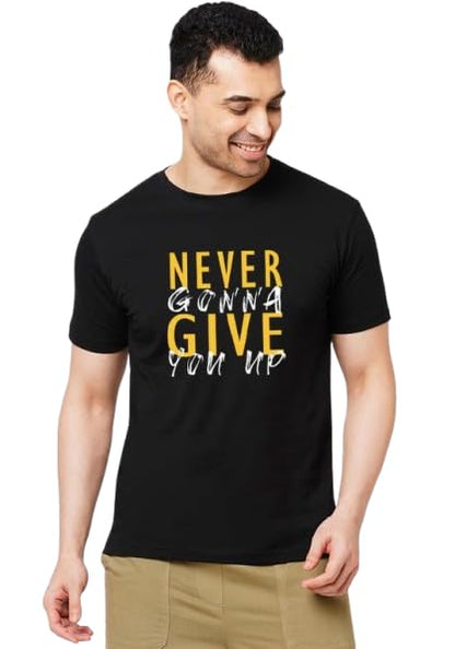 Never Gonna Give You Up Graphic Print Men's T-Shirt