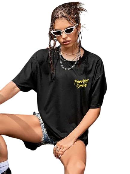 Fearless Smile Graphic Print Women’s T-Shirt