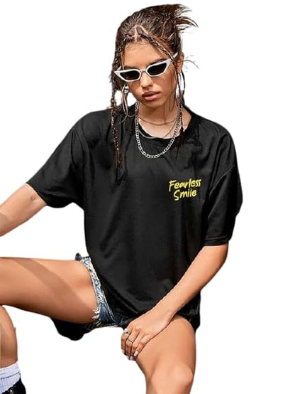 Fearless Smile Graphic Print Women’s T-Shirt