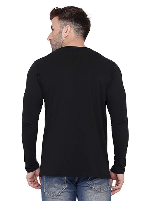 Solid Full Sleeves Highneck Sweater for Men – Black Turtle Neck Casual Pullover