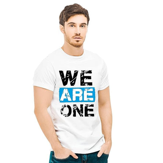 We Are One Graphic Print Couple T-Shirt Set