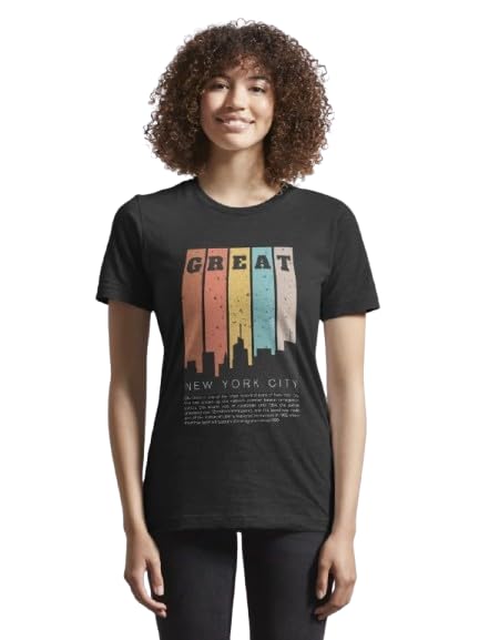 Great Graphic Print Women’s T-Shirt – Bold & Trendy