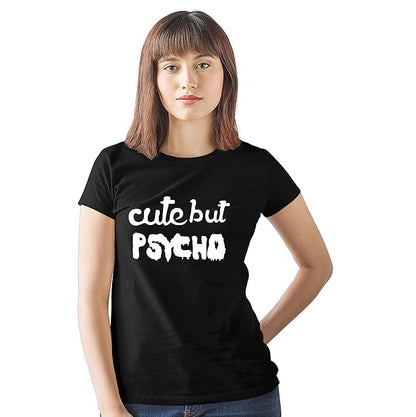 Psycho But Cute Couple T-Shirt Set