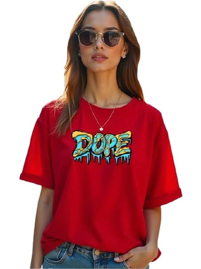 Dope Graphic Print Women’s T-Shirt – Bold & Trendy