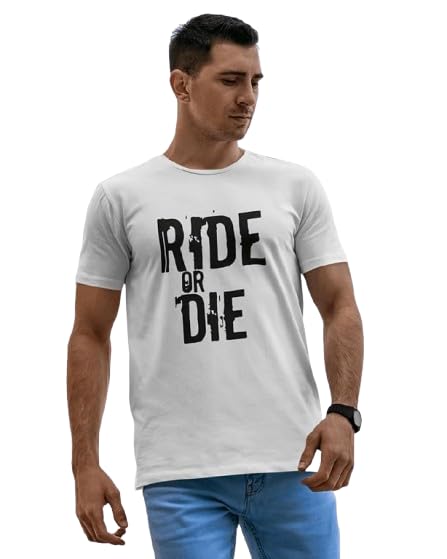 Ride or Die Graphic Print Men's T-Shirt