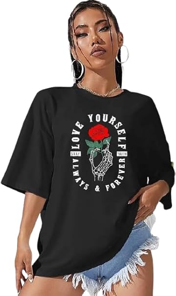Love Yourself Graphic Print Women’s T-Shirt