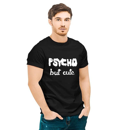 Psycho But Cute Couple T-Shirt Set