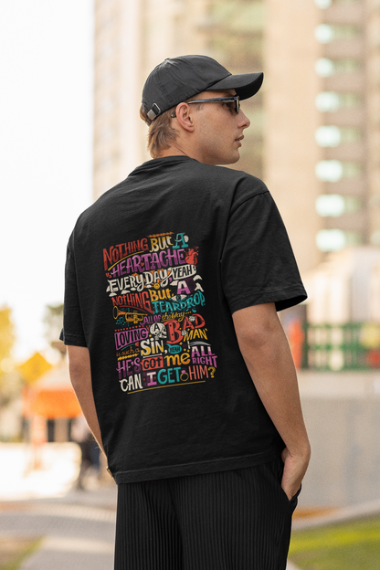 Heartache Oversized Men's Cotton T-shirt