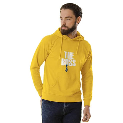 “The Boss & The Real Boss” Couple Hoodie Set – Matching Cotton Blend Hoodies for Couples