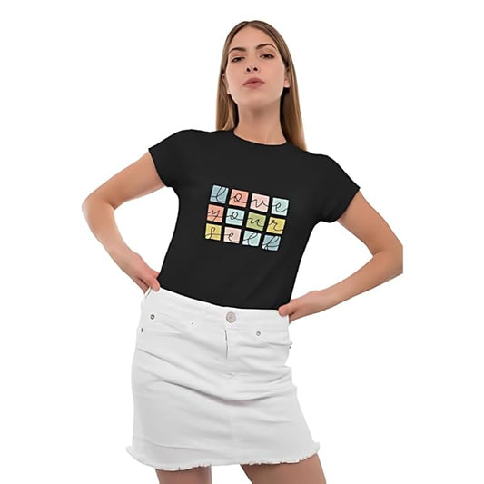 Love Your Self Graphic Print Women’s T-Shirt – Self-Love Motivational Cotton Tee