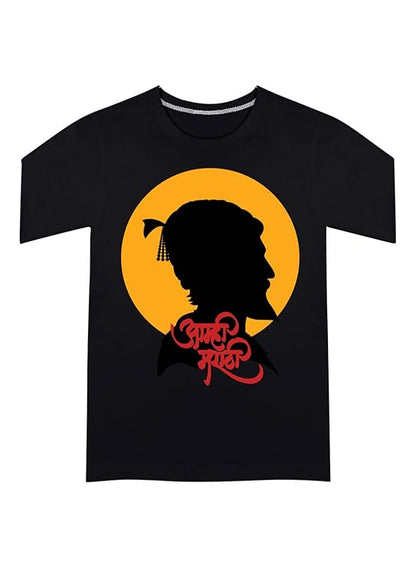 Bold Marathi Graphic Print Men’s T-Shirt – Desi Typography Cotton Tee