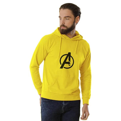 Avengers Graphic Print Men’s Hoodie – Superhero Cotton Winter Sweatshirt