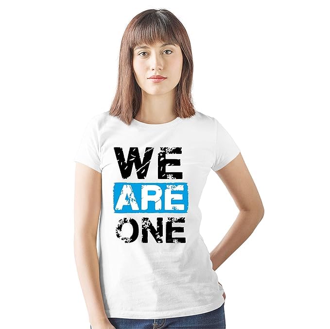 We Are One Graphic Print Couple T-Shirt Set