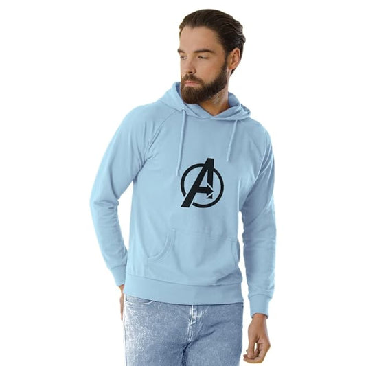 Avengers Graphic Print Men’s Hoodie – Superhero Cotton Winter Sweatshirt