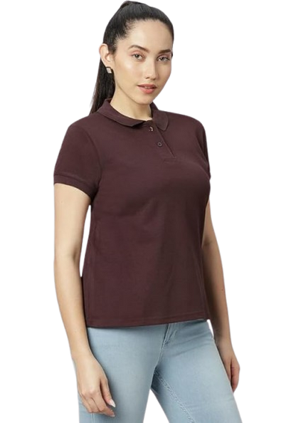 Women’s Navy Blue Polo T-Shirt