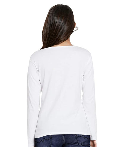 Women’s Long Sleeve T-Shirt with "Faith Over Fear" Print – Comfortable Inspirational Graphic Tee