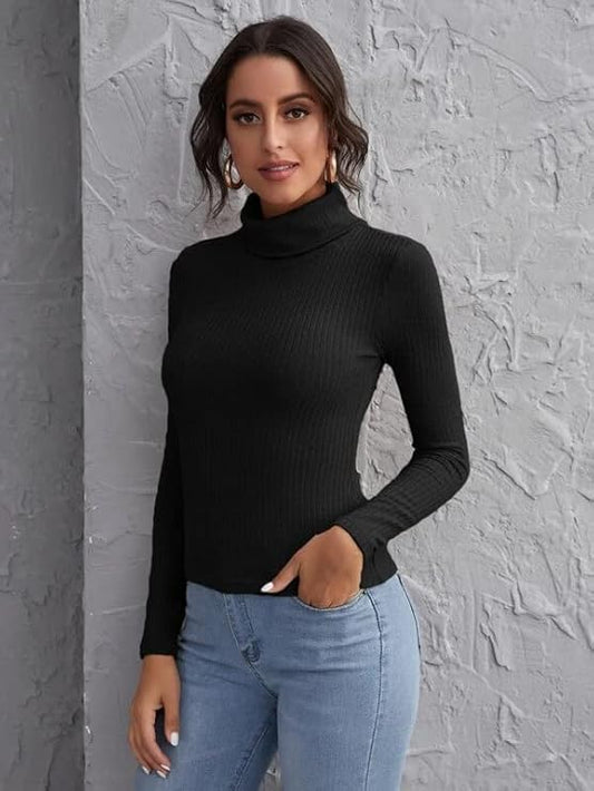 Classic Women's Black T-Shirt – Soft, Stylish, and Versatile