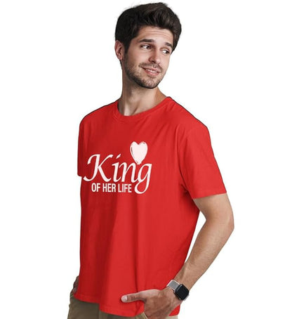 King & Queen Couple T-Shirt Set – Perfect for Lovers | Matching Cotton Tees