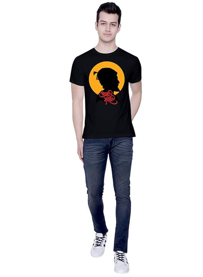 Chhatrapati Shivaji Maharaj Graphic T-Shirt – Bold Heritage Tribute Black Tee