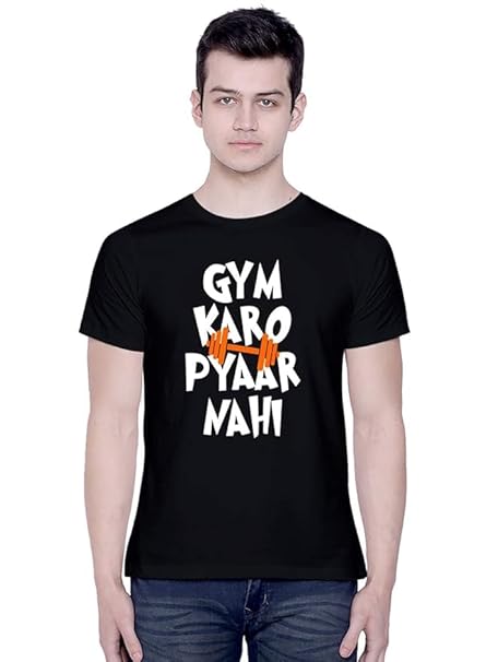 Gym Karo Pyar Nahi Graphic Print Men’s T-Shirt